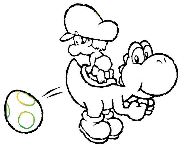 632x511 Yoshi Coloring Pages