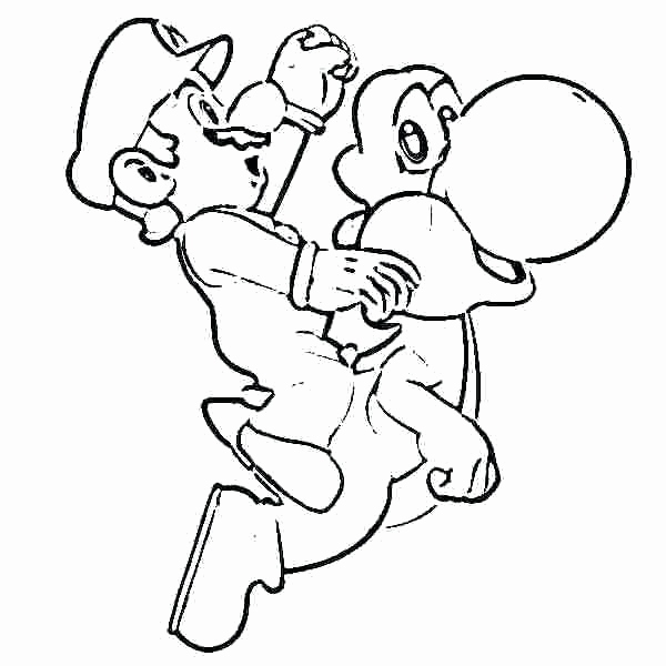 600x600 Baby Yoshi Coloring Pages To Print Collection Yoshi Coloring Super
