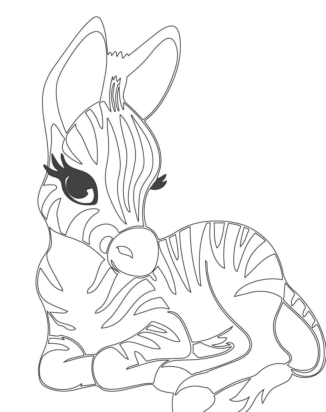 1140x1440 Cute Baby Zebra Coloring Page Jpg 1140 1440 Clipart