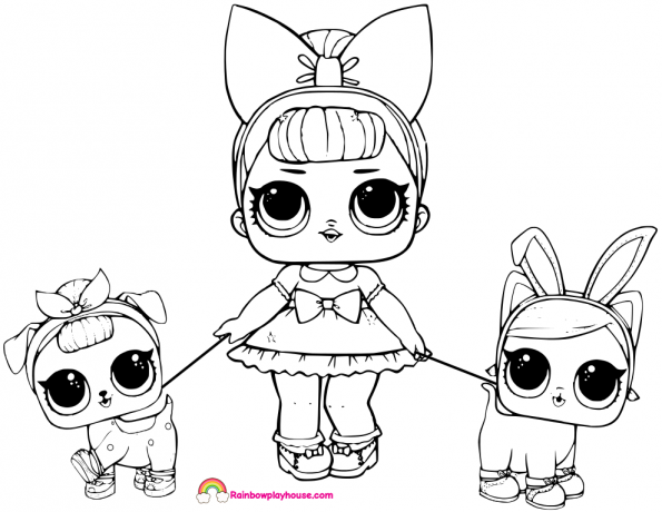 595x460 Glitter Fancy Babysitting Coloring Page