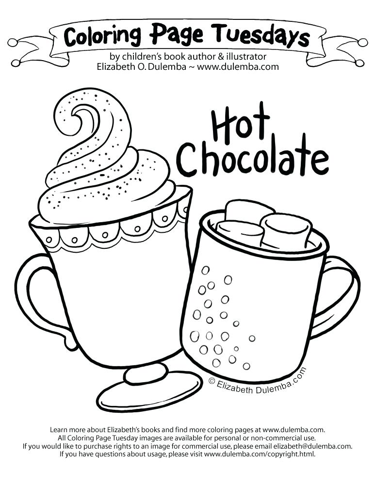 773x1000 Hot Chocolate Coloring Page Babysitters All The On Babysitting
