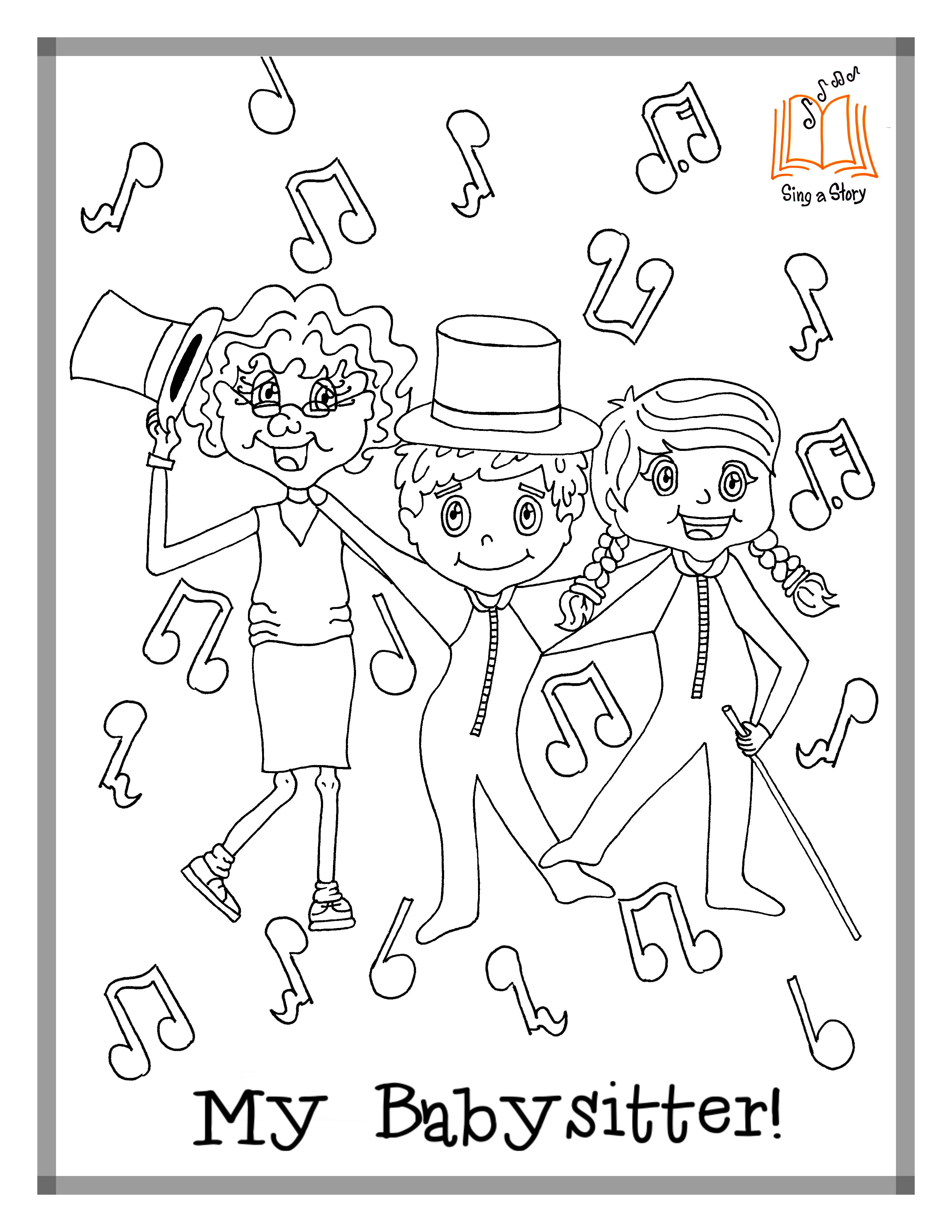 3091x4000 Babysitter Coloring Pages!
