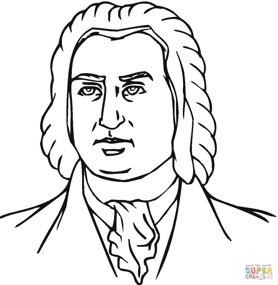 1172x1200 Johann Sebastian Bach Coloring Page Free Printable Pages Showy