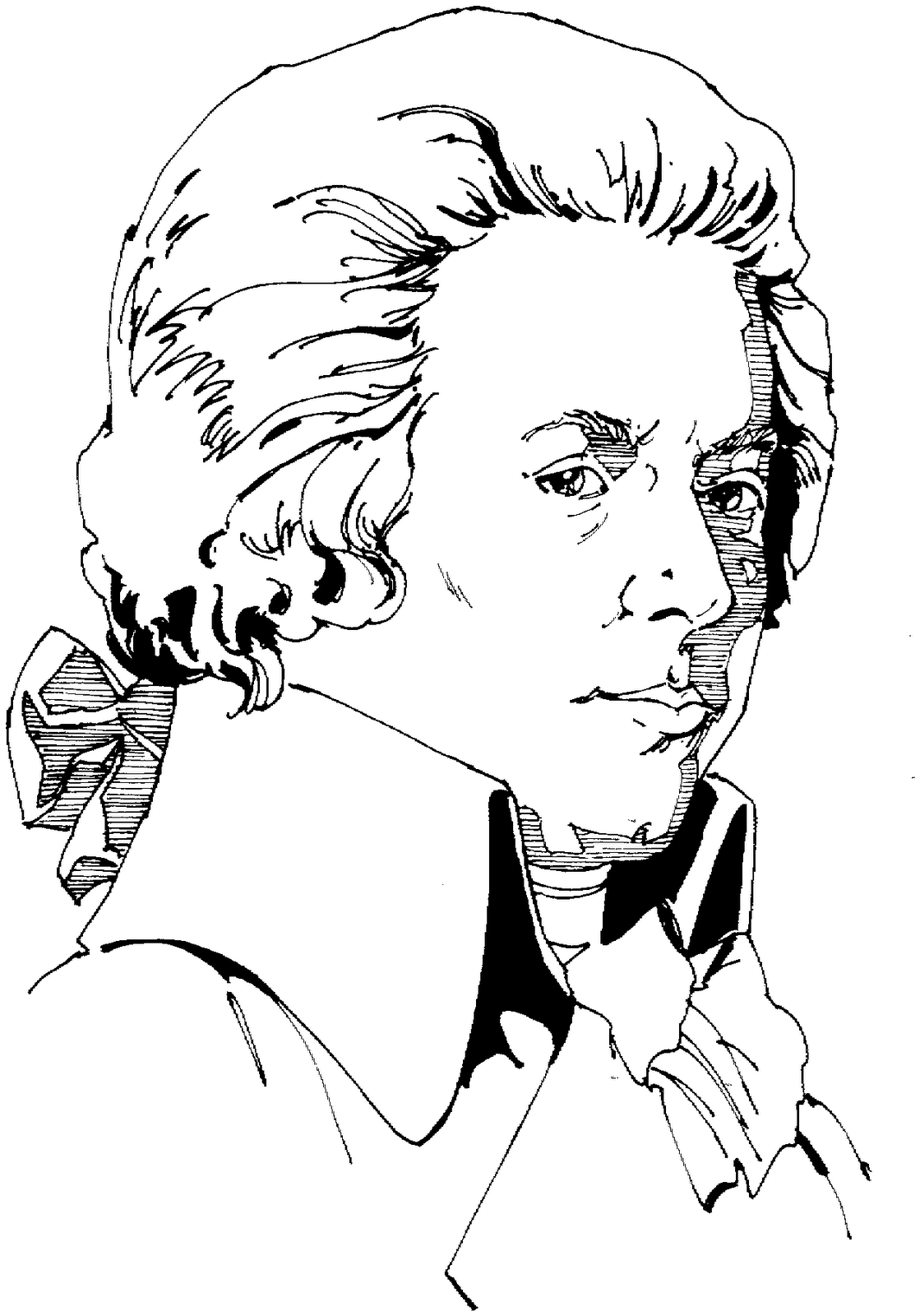 1119x1600 Johann Sebastian Bach Coloring Page With 8