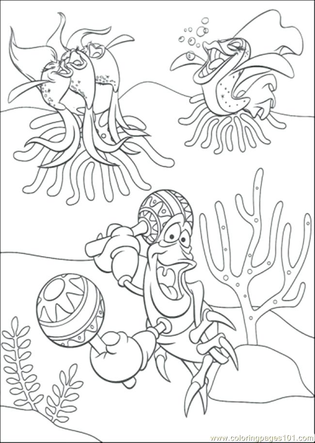 650x912 Sebastian Coloring Pages And Friends Are Singing Coloring Page