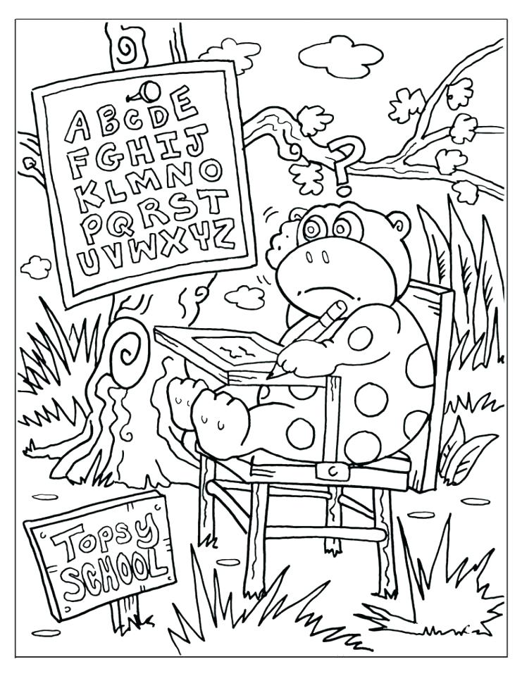 Back To School Coloring Pages For Second Grade