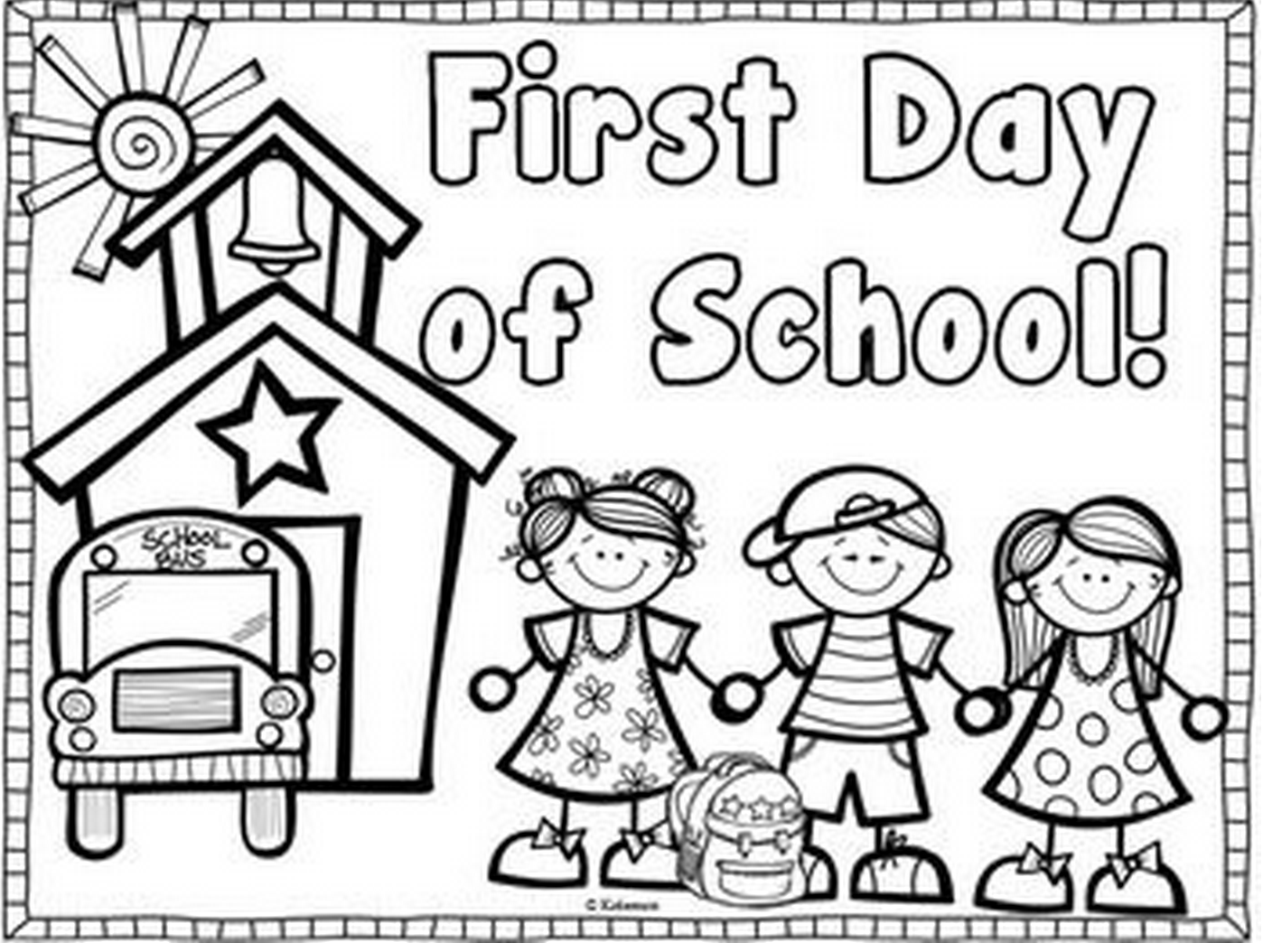 1398x1054 Exciting Free Printable First Day Of School Co