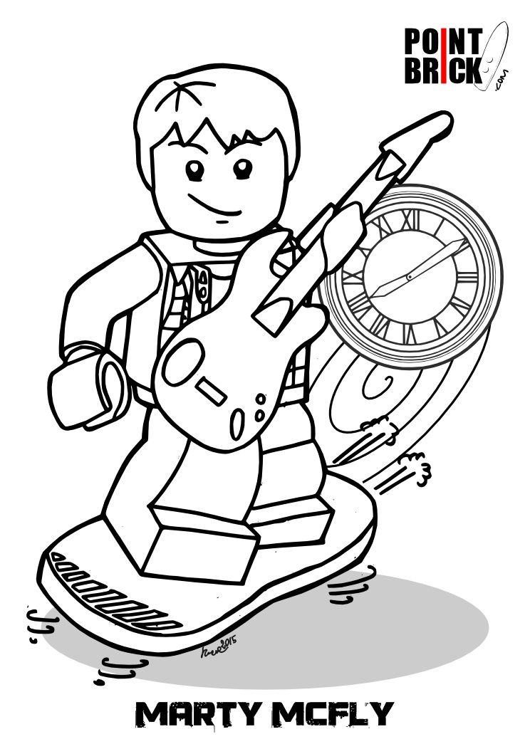 744x1052 Disegni Lego Dimensions Portal E Ritorno Al Futuro Lego, Portal
