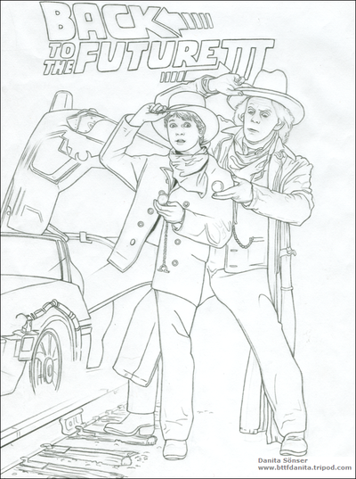 400x537 Back To The Future Coloring Pages