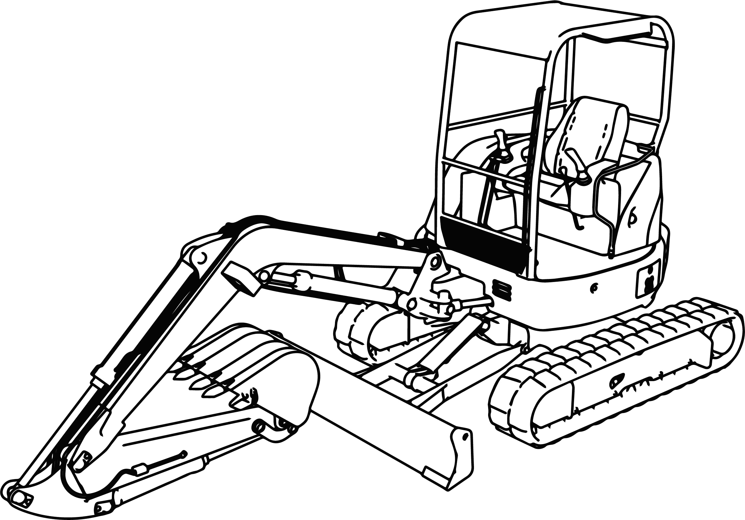 2471x1726 Drawing Digger Coloring Pages 27 About Remodel Sheets