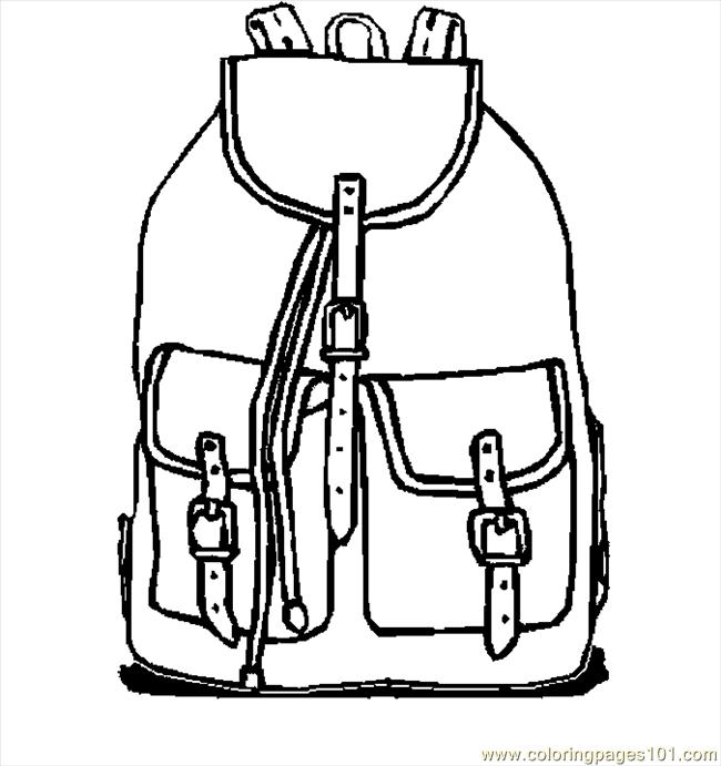 650x691 Backpack 10 Coloring Page