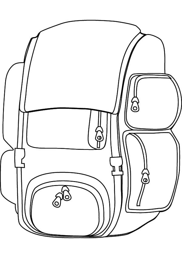 600x849 Useful Design Backpack Coloring Pages Best Place To Color
