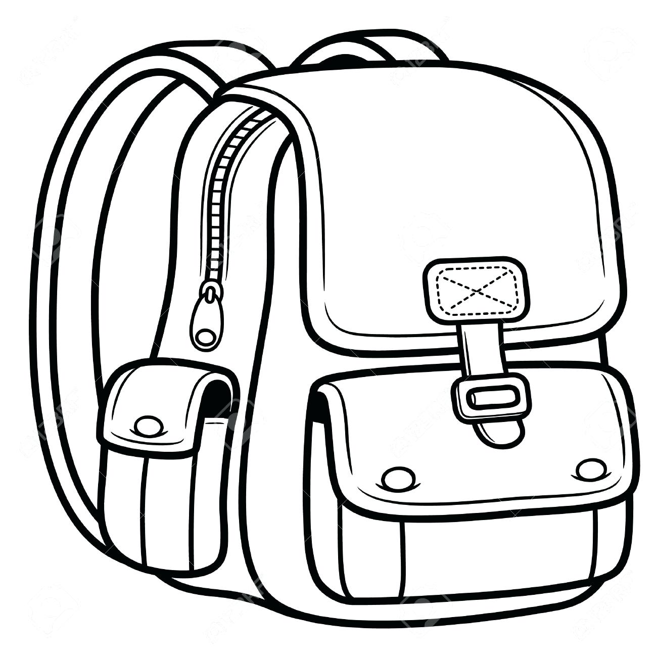 1300x1300 Backpack Coloring Page