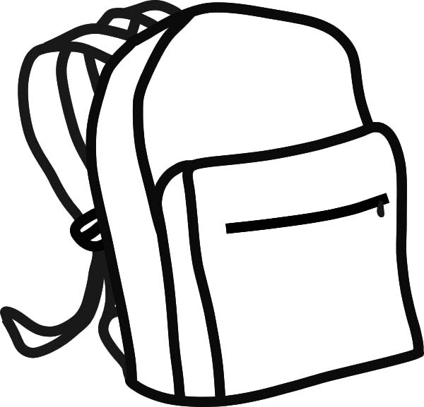 600x577 Backpack Coloring Page Backpack Coloring Page Coloring Page Free
