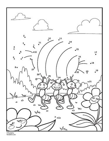 372x482 Bug Coloring Amp Connect The Dots Page Child Abuse Prevention