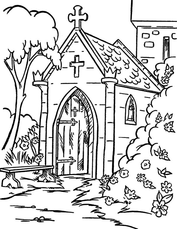 600x777 Church Backyard Coloring Pages Best Place To Color For Kids 34297