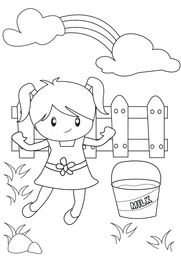 632x900 Coloring Pages Of A Little Girl