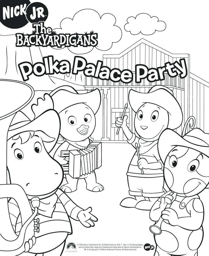 800x980 Coloring Backyardigans Coloring Pages Page Uniqua. Backyardigans