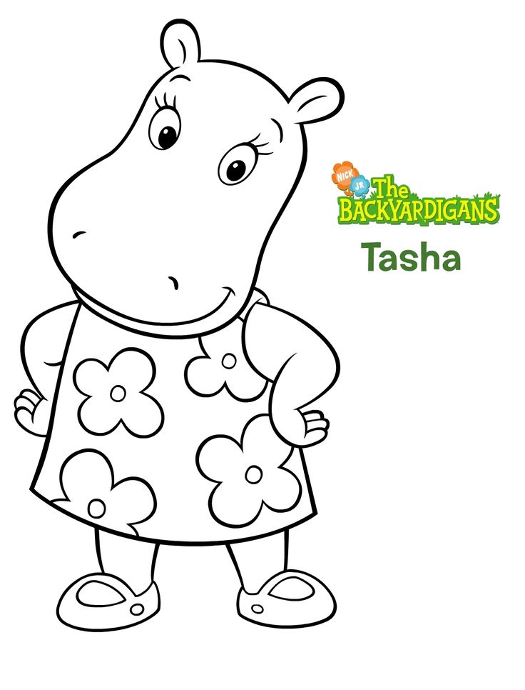 Backyardigans Tasha Coloring Pages