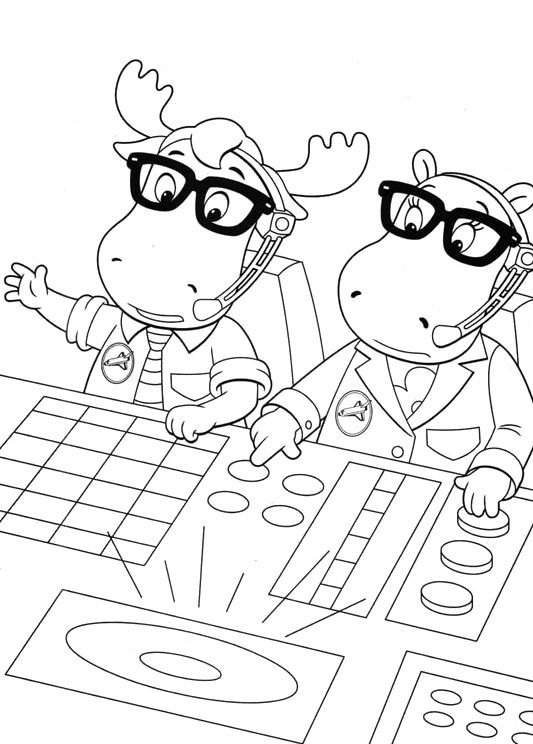 533x744 Backyardigans Uniqua And Tasha Coloring Pages Kid's Stuff
