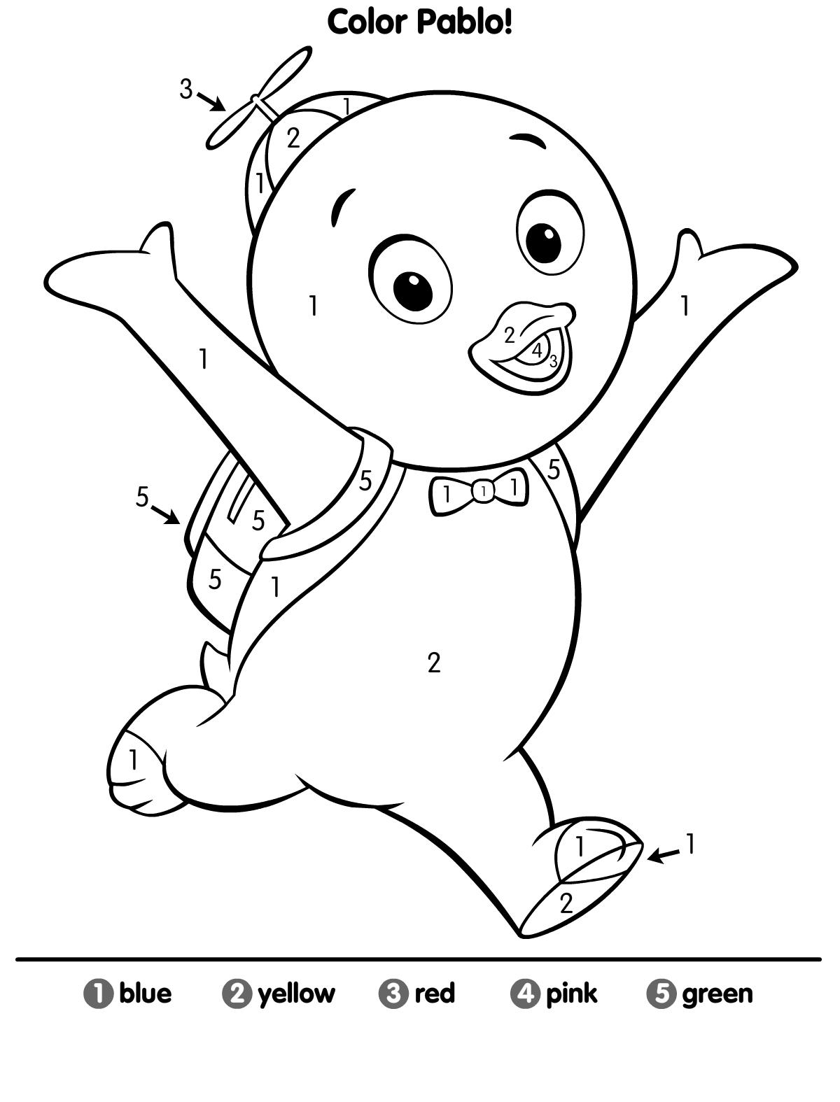 1200x1575 Pablo Backyardigans Coloring Pages