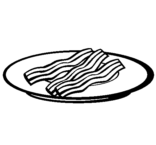 505x470 Colored Page Bacon Painted By Bg