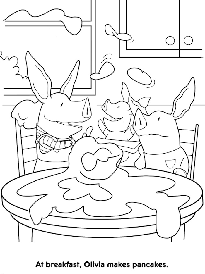 700x937 Dover Olivia's Big Day Coloring Page Kids All Ages Color