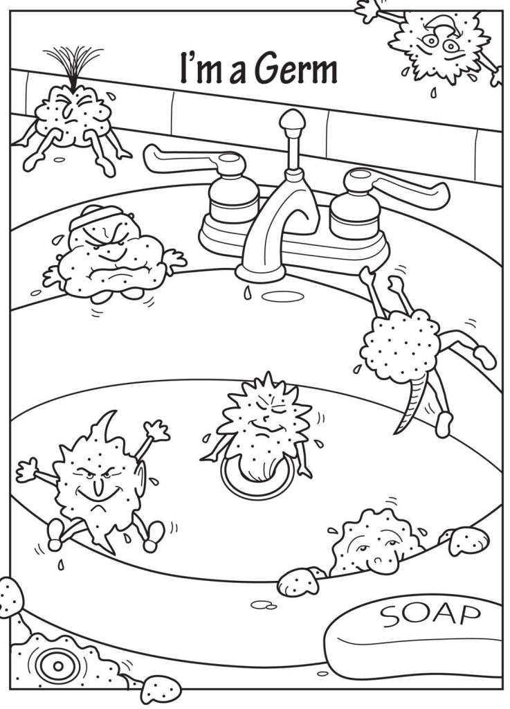 737x1024 Germ Coloring Pages To Print Bacteria Coloring Pages Printable