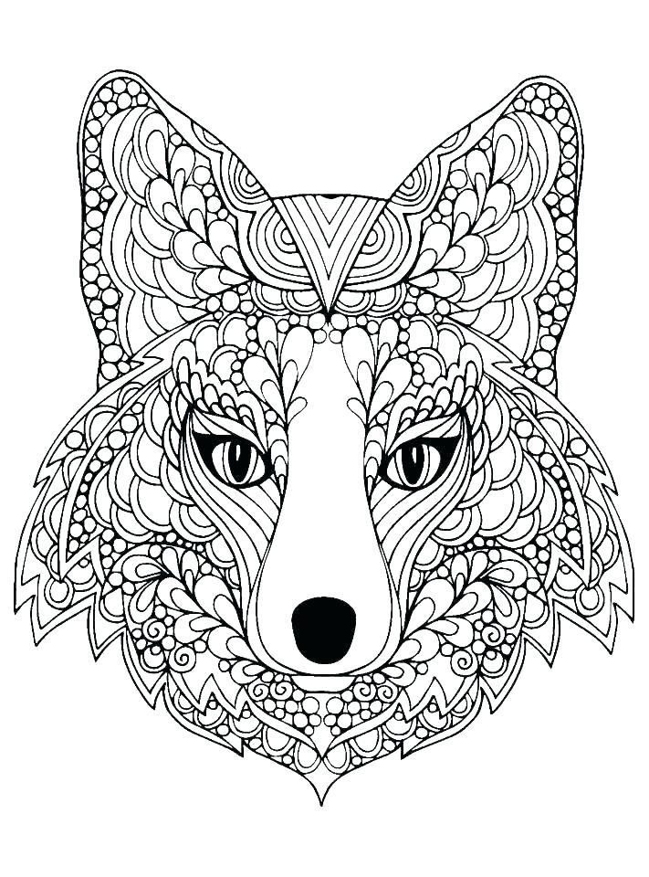 711x960 Big Bad Wolf Coloring Page Pages Wolves Free Of A Printable