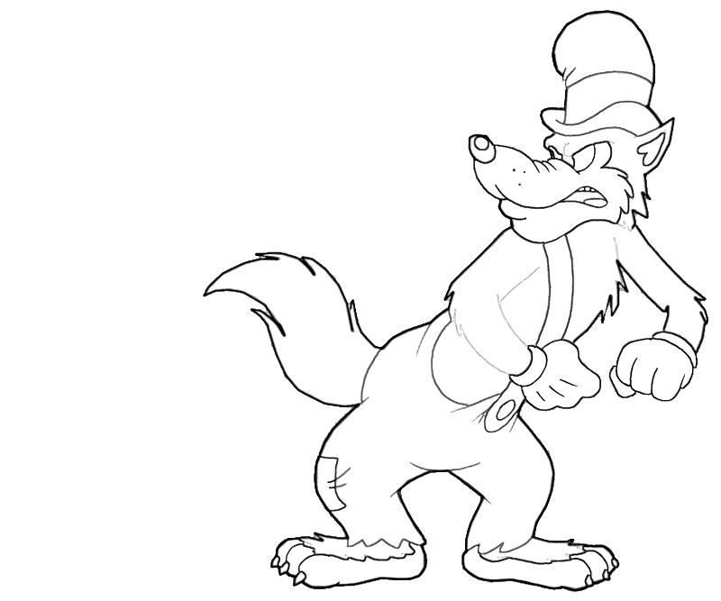 800x667 Big Bad Wolf Coloring Pages