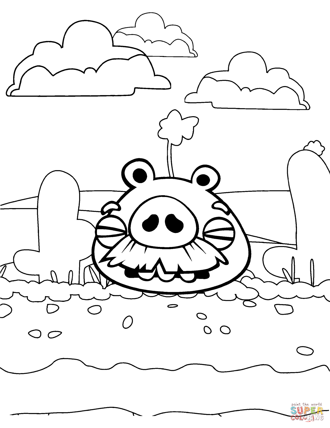 1157x1499 Attractive Angry Birds Bad Piggies Coloring Pages Aka Pigs Page