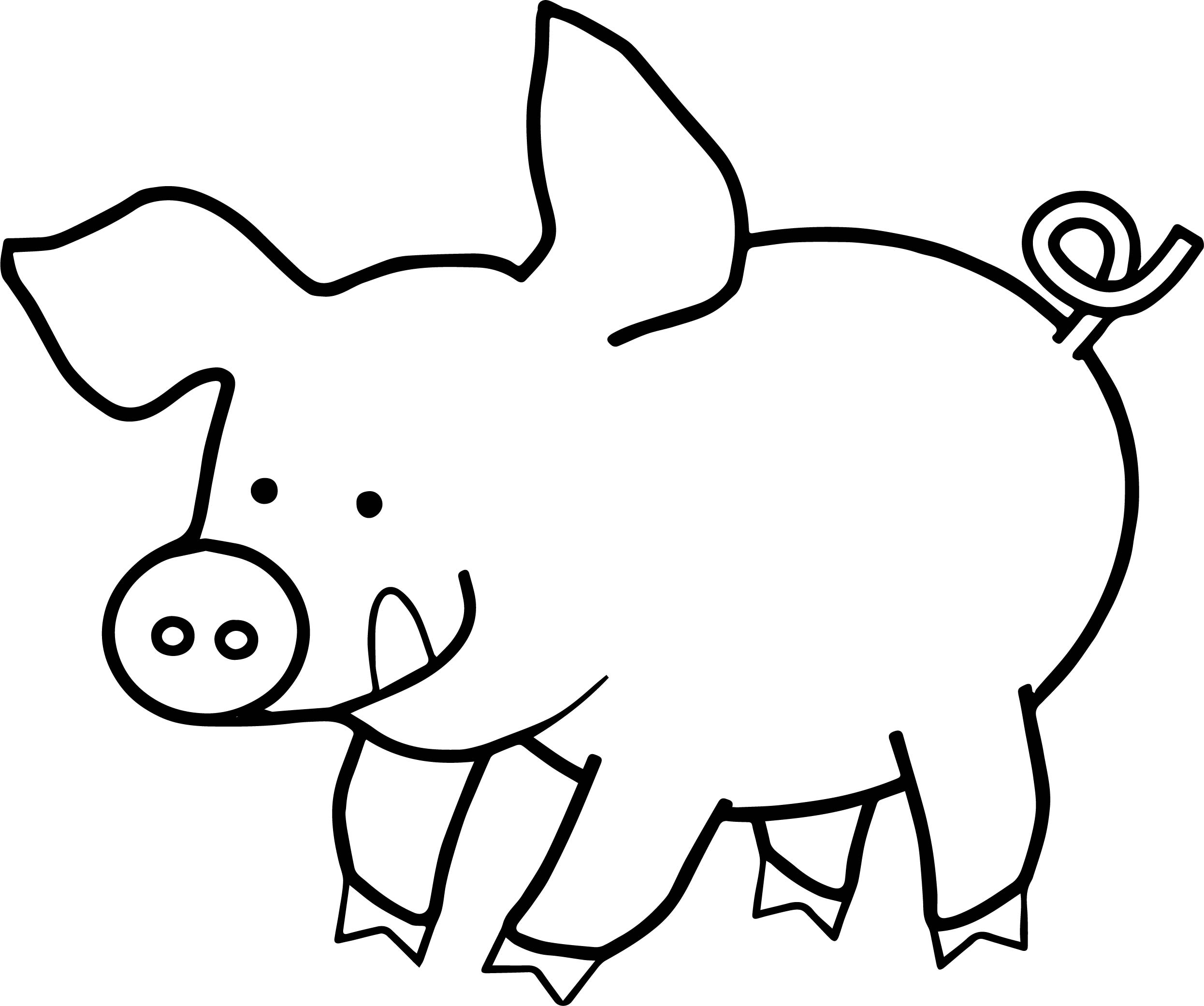 2491x2081 Coloring Pages Pig