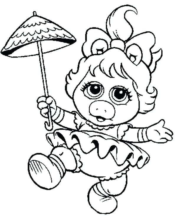 600x735 Miss Piggy Coloring Pages Miss Piggy Coloring Pages Miss Piggy