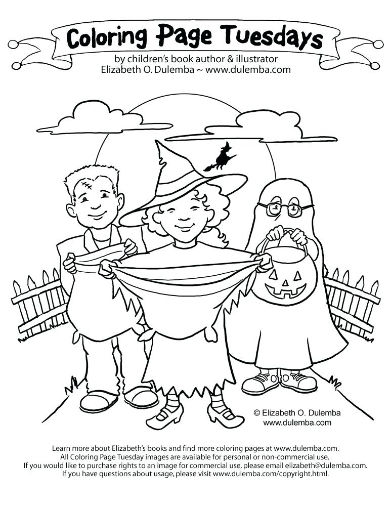 773x1000 Trick Or Treat Coloring Pages Trick Or Coloring Page Halloween