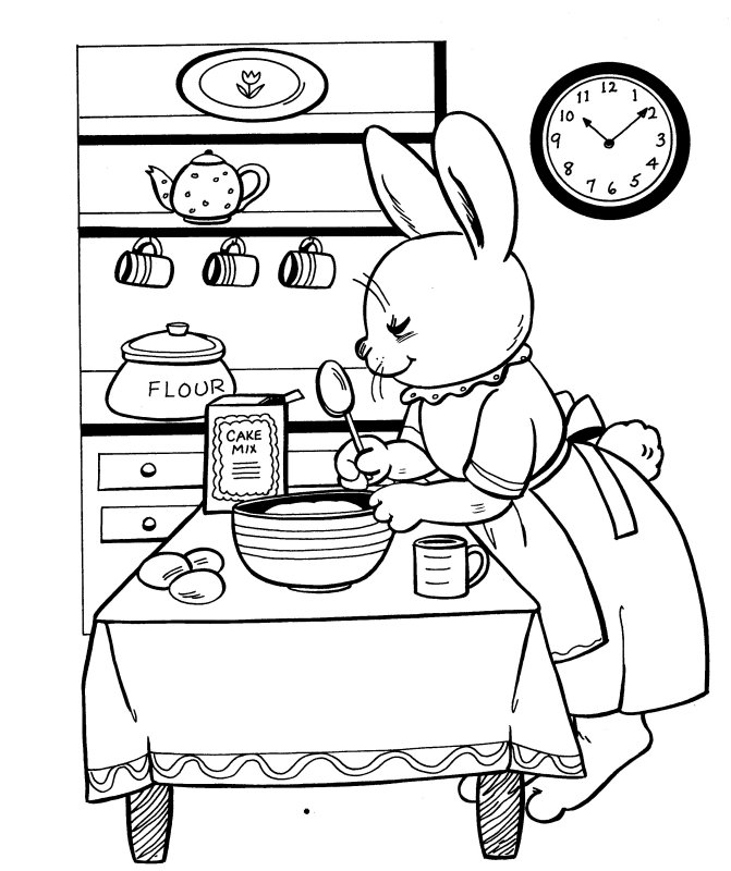 671x800 Easter Coloring Pages