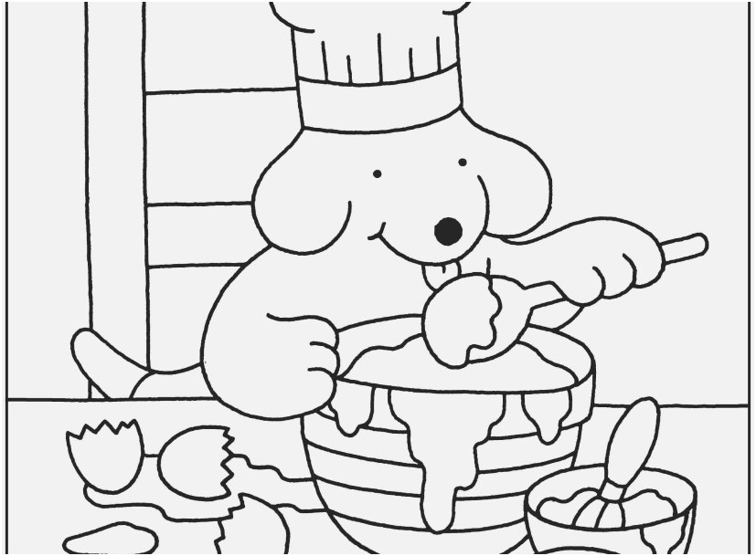 827x609 A Good Capture Baking Coloring Pages Amazing