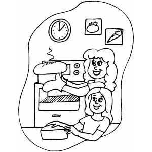 300x300 Baking Bread Coloring Page