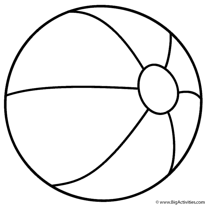 700x700 Ball Coloring Pages Printable