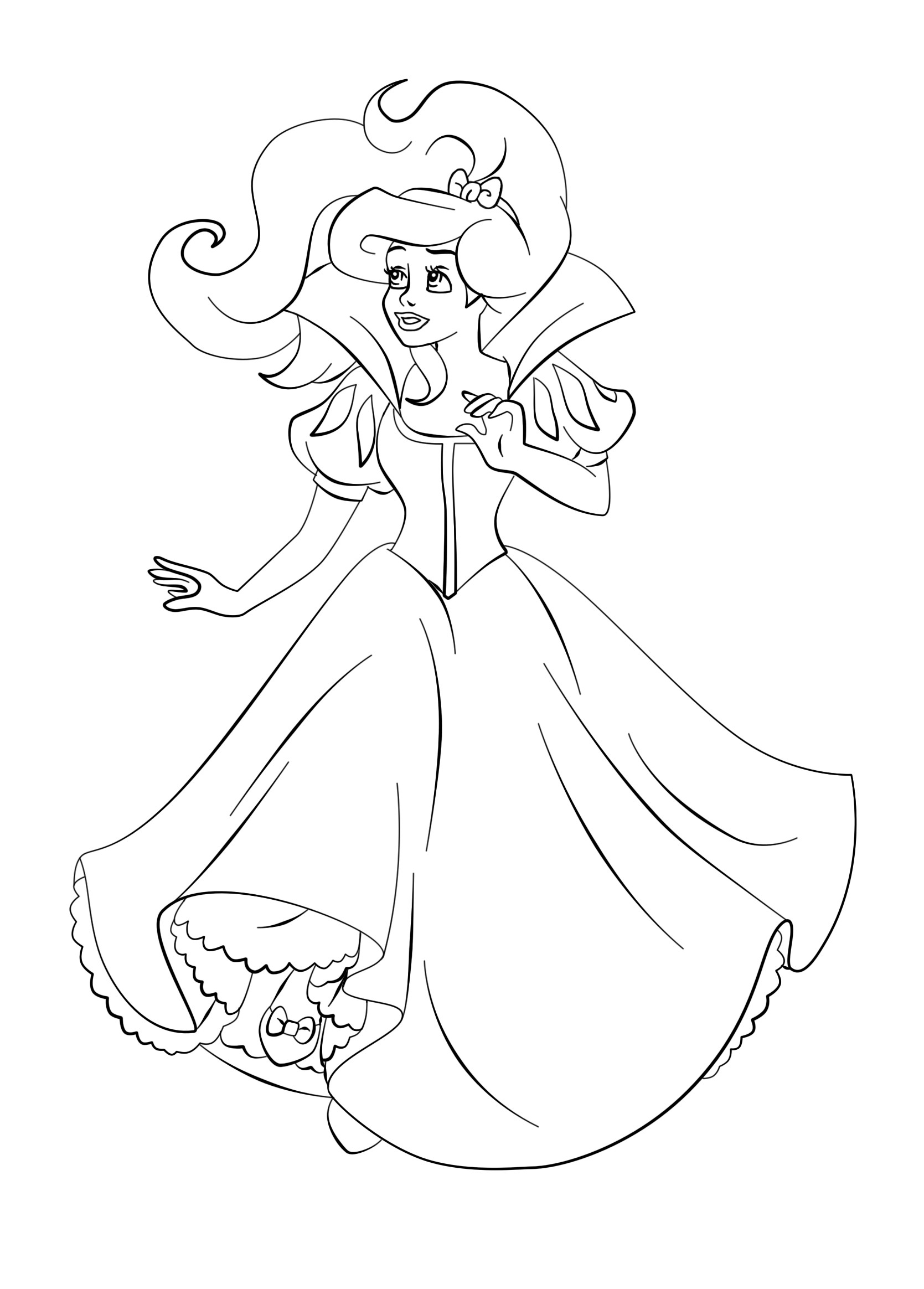 1669x2328 Ball Gown Coloring Page For Girls New Dresses Coloring Pages Vitlt
