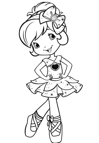 334x480 Ballerina Coloring Page 7
