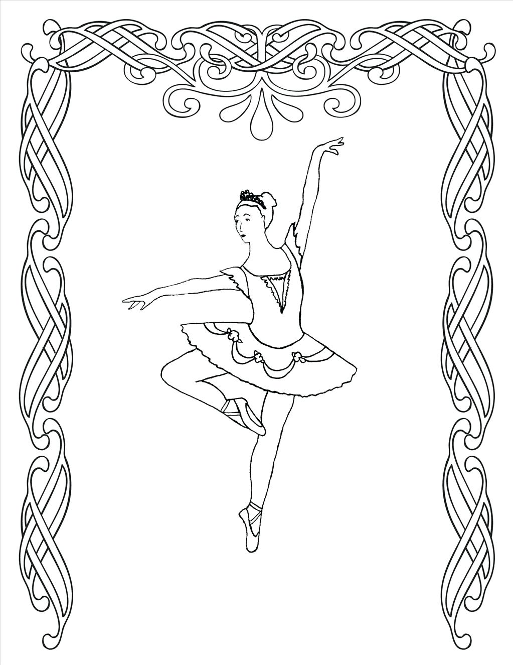 1023x1325 Coloring Pages ~ Ballerina Coloring Pages Surprising Page