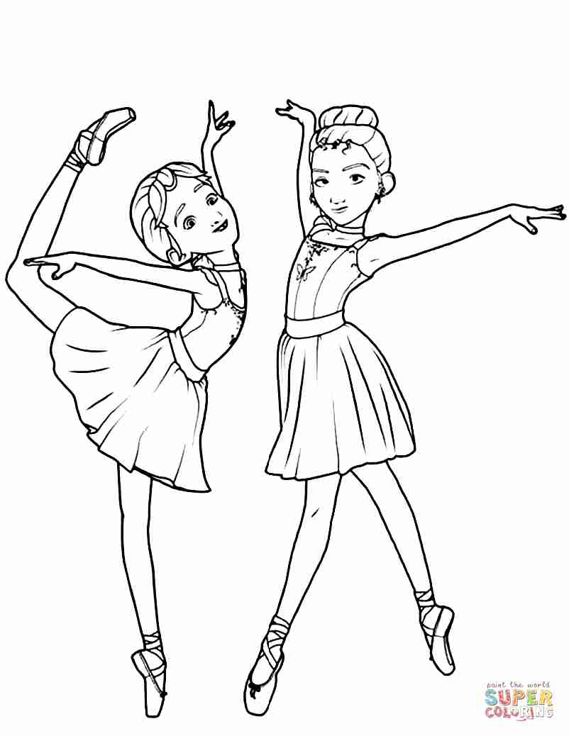 802x1038 Leap Ballerina Coloring Pages Free Ripping Page Olegratiy