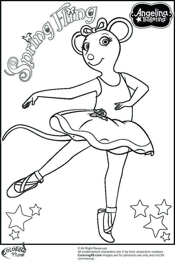 600x900 Angelina Ballerina Coloring Pages Ballerina Coloring Pages Free