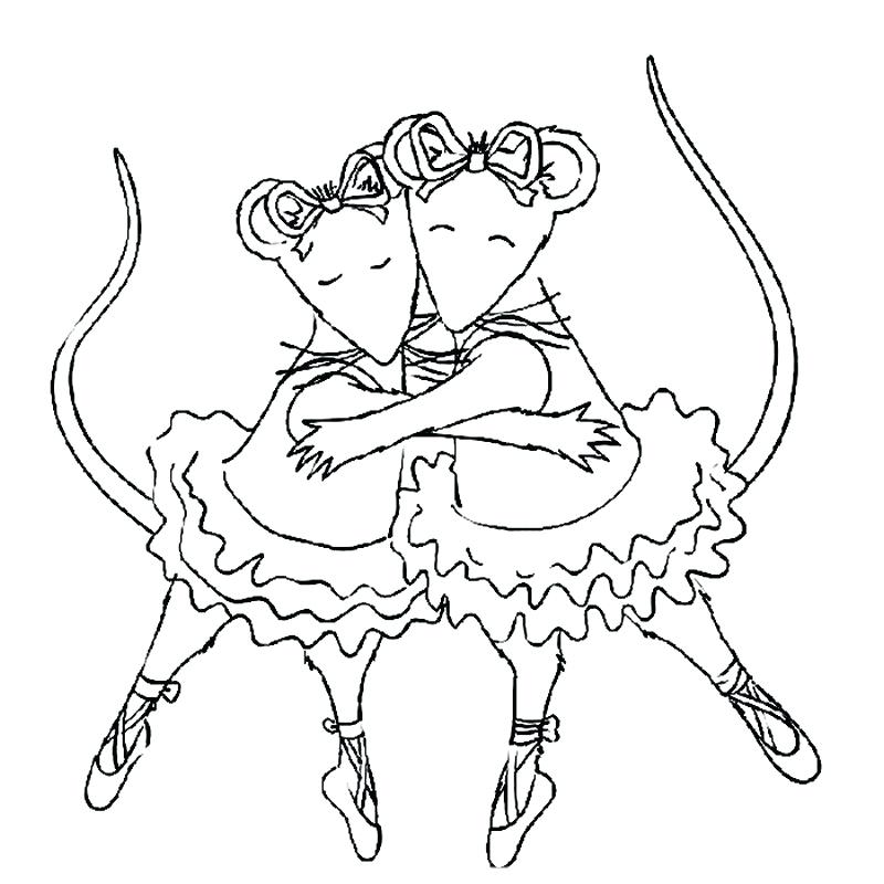 800x800 Angelina Ballerina Coloring Pages Free Ballerina Coloring Pages