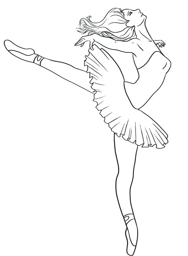 650x882 Ballerina Coloring Pages Ballerina Coloring Page Ballerina