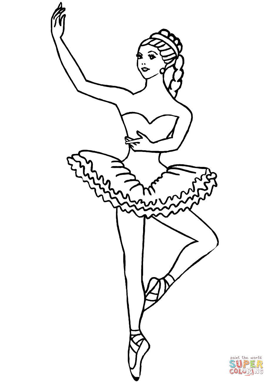 919x1300 Ballet Coloring Pages Free Remarkable Ballarina Wagashiya