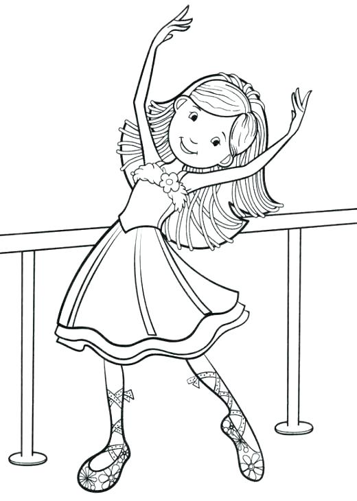 520x730 Dibujo Para Colorear Angelina Ballerina Para Little Ballet Dancer