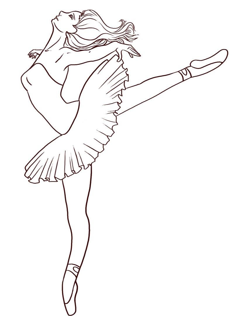 797x1082 Free Printable Ballet Coloring Pages For Kids