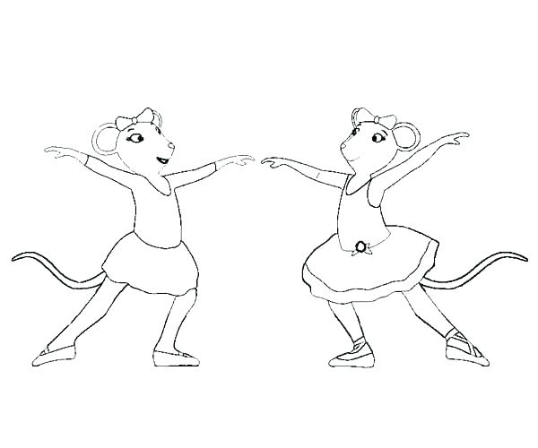 600x500 Ballet Positions Coloring Pages