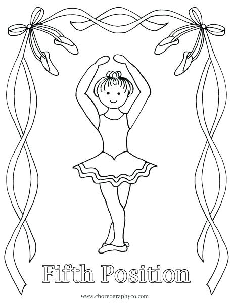 463x600 Ballet Positions Coloring Pages